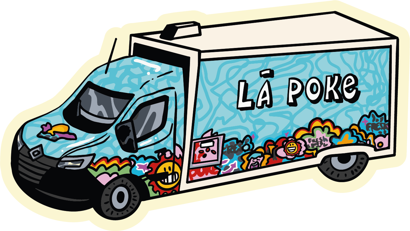 Sticker Food Truck La Poke